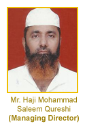 Mr. Haji Mohhamad Saleem Qureshi, Rustam Foods Pvt. Ltd.
